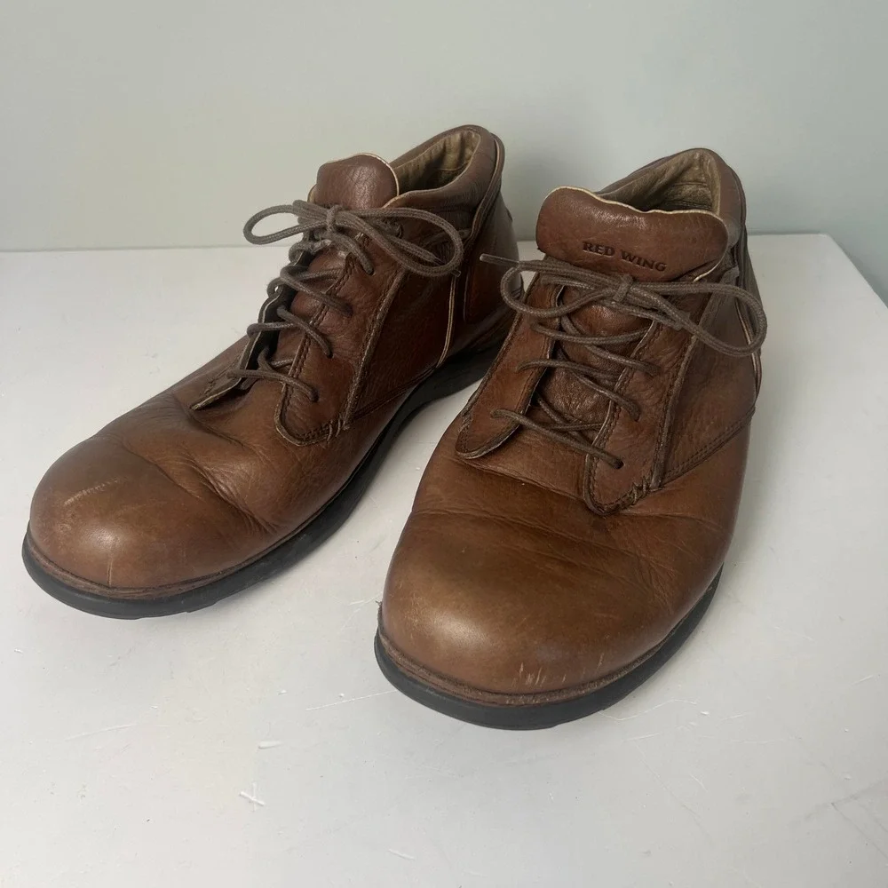 Red Wing 4969 Chukka Boots Mens 12EE Brown Leather Slip Oil Resistant Work